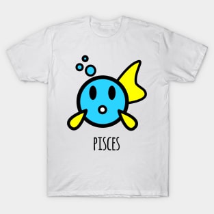 Horoscope - Cute zodiac – Pisces (white) T-Shirt